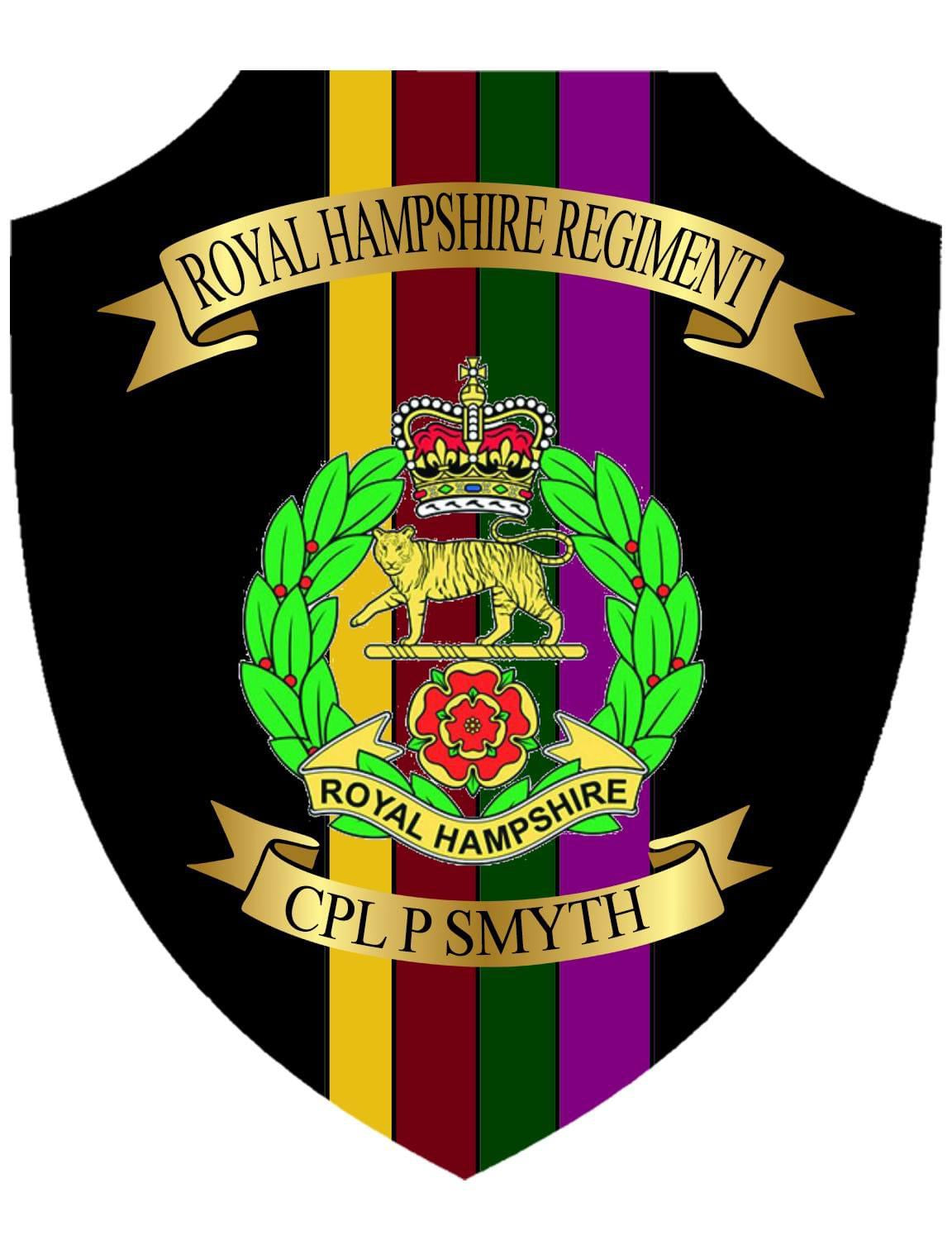 Royal Hampshire regiment shield 20cm