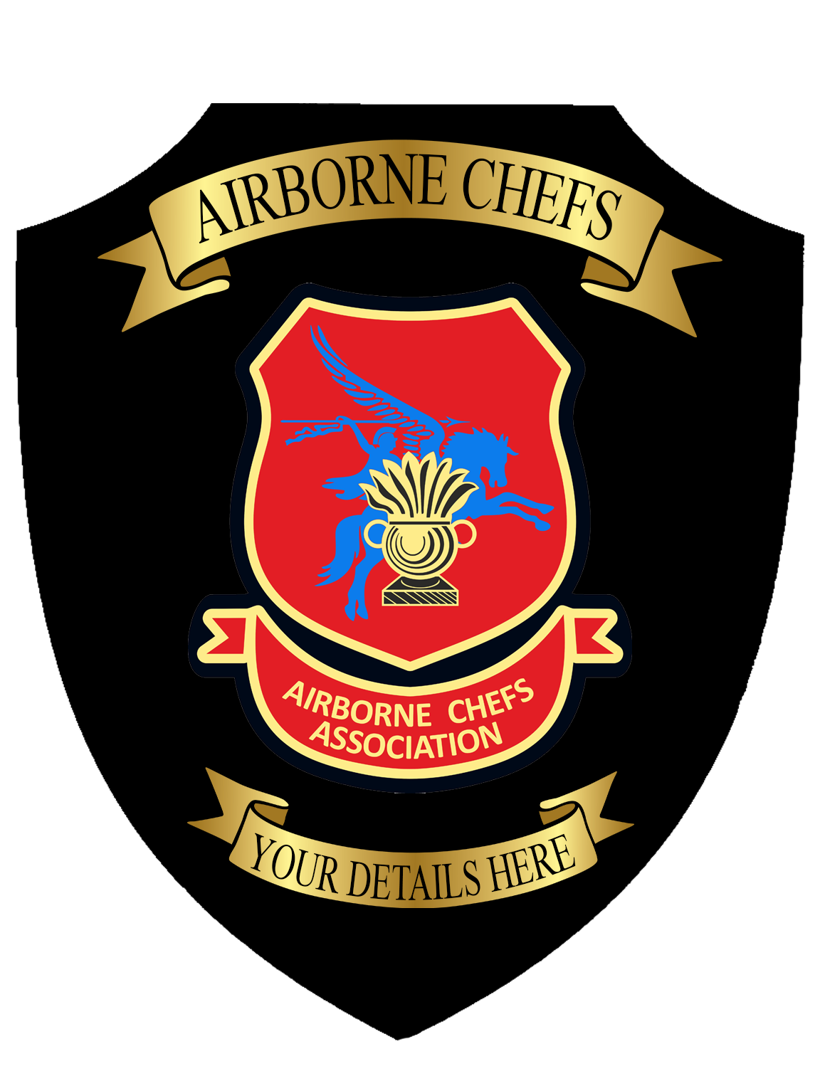 Personalised Airborne Chef Shield