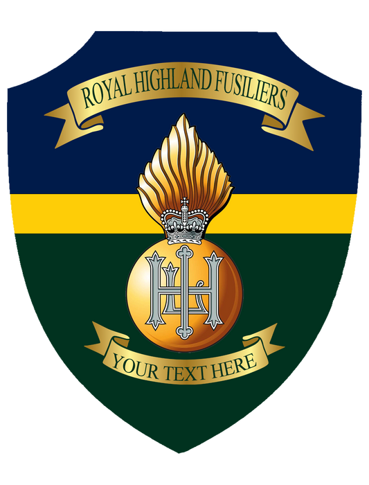 Personalised Royal Highland Fusiliers Shield