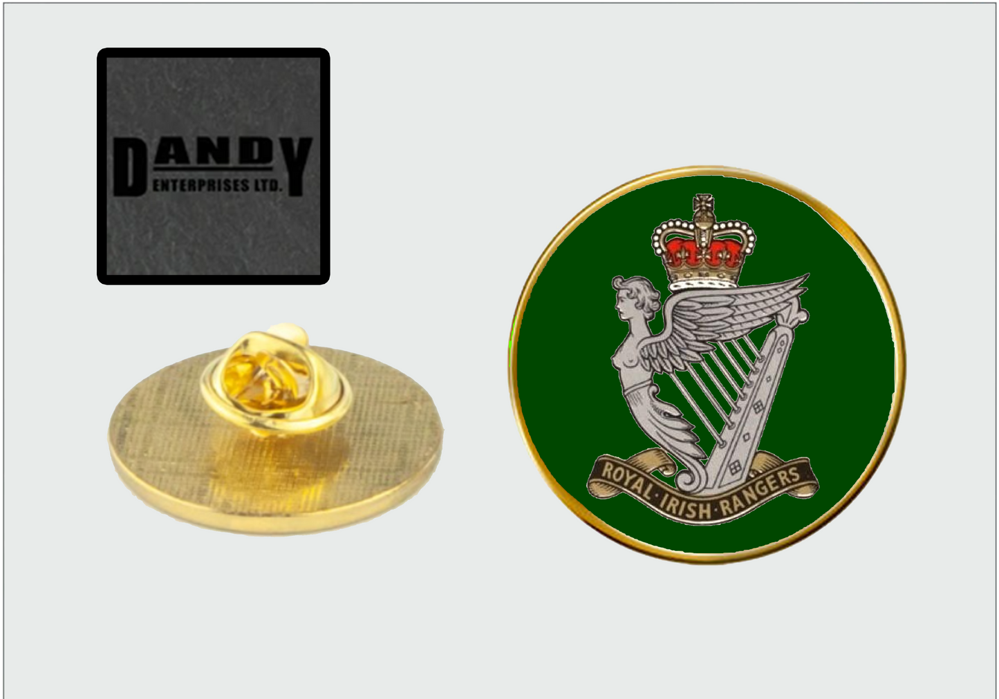 Royal Irish Rangers Metal Pin Badge 25mm