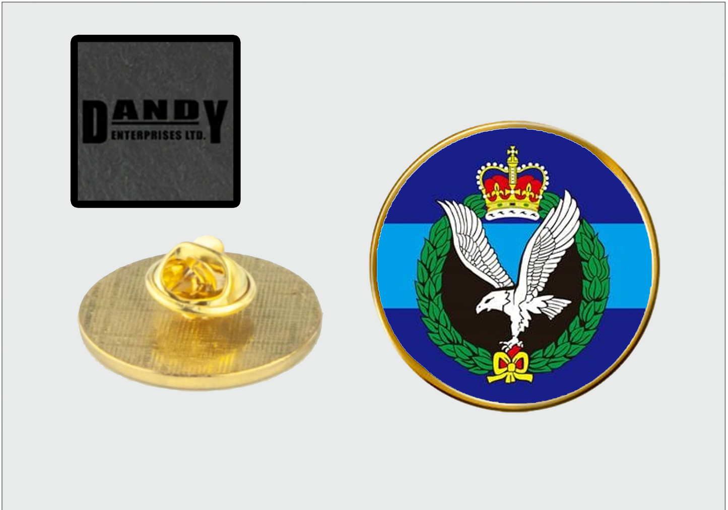 Army Air Corps 25mm metal pin badge