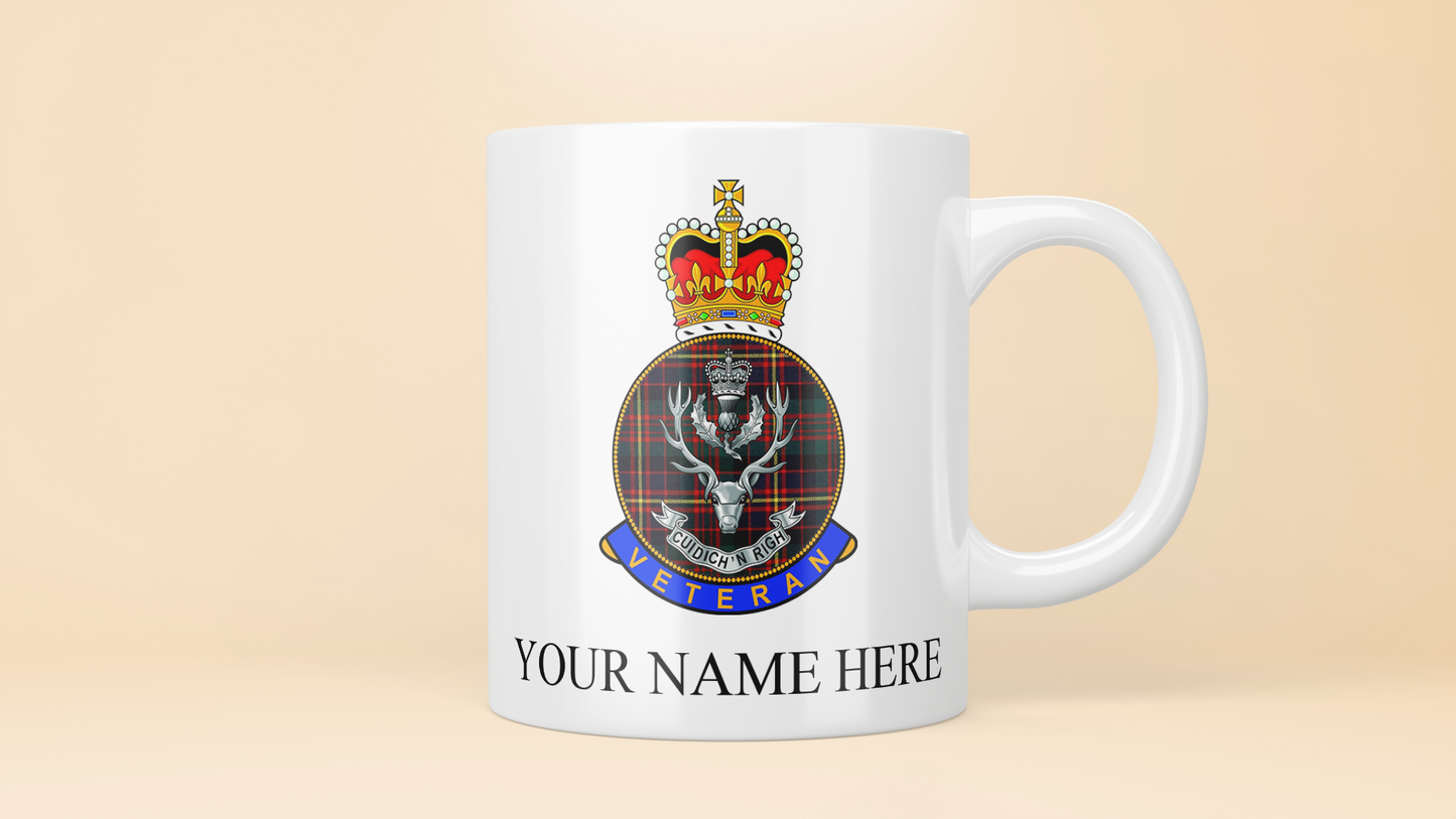 Queens Own Gordon Highlanders Veteran Mug