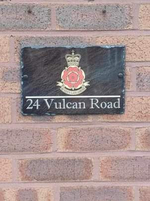 Colour QLR Queens Lancashire Regiment wall plaque - personalised