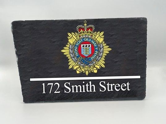 Colour  Royal Logistic Corps RLC wall plaque - personalised