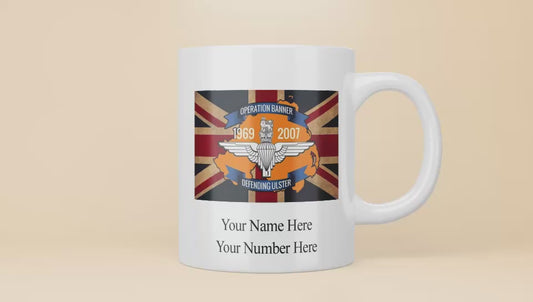 Operation banner personalised mug