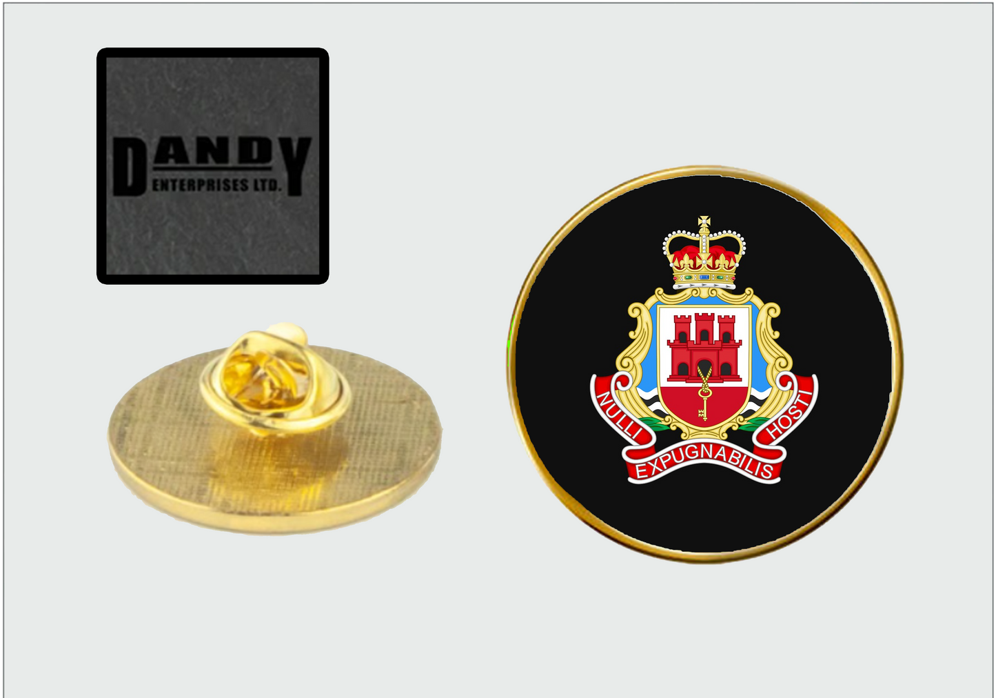 Royal Gibraltar Regiment 25mm Metal Pin Badge